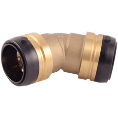 SharkBite UXL0541 Push to Connect Brass Plumbing Fitting 1-1/2 Inch 45 Degree Elbow