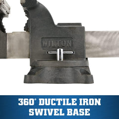 Wilton 63300 Shop Bench Vise Hand Powered 4 Inch Jaw Width