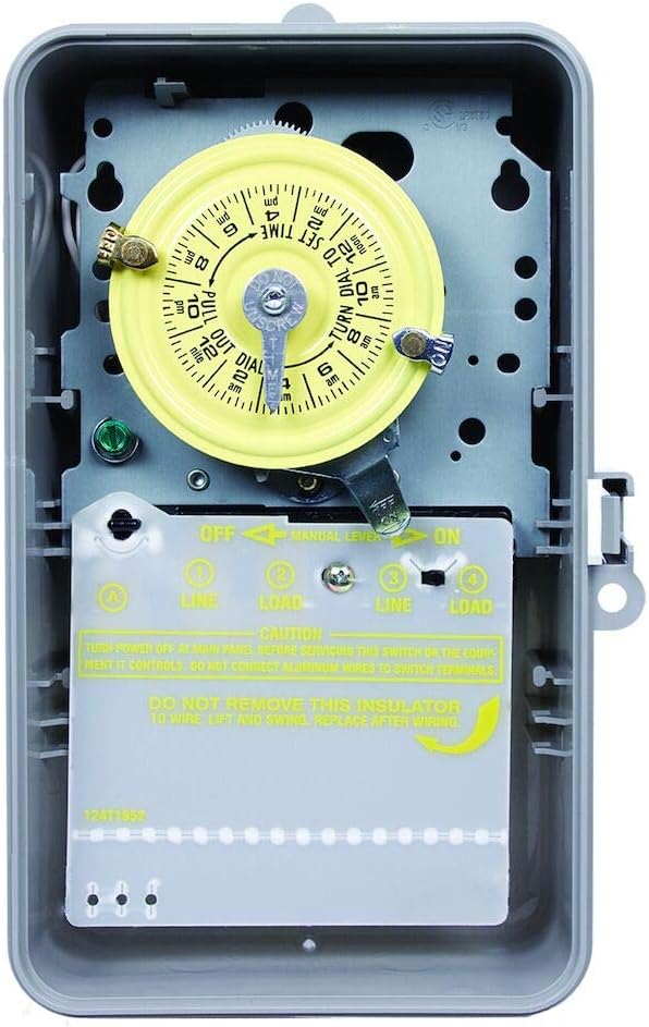 Intermatic T104P DPST Time Clock 24 Hour 208V to 277V