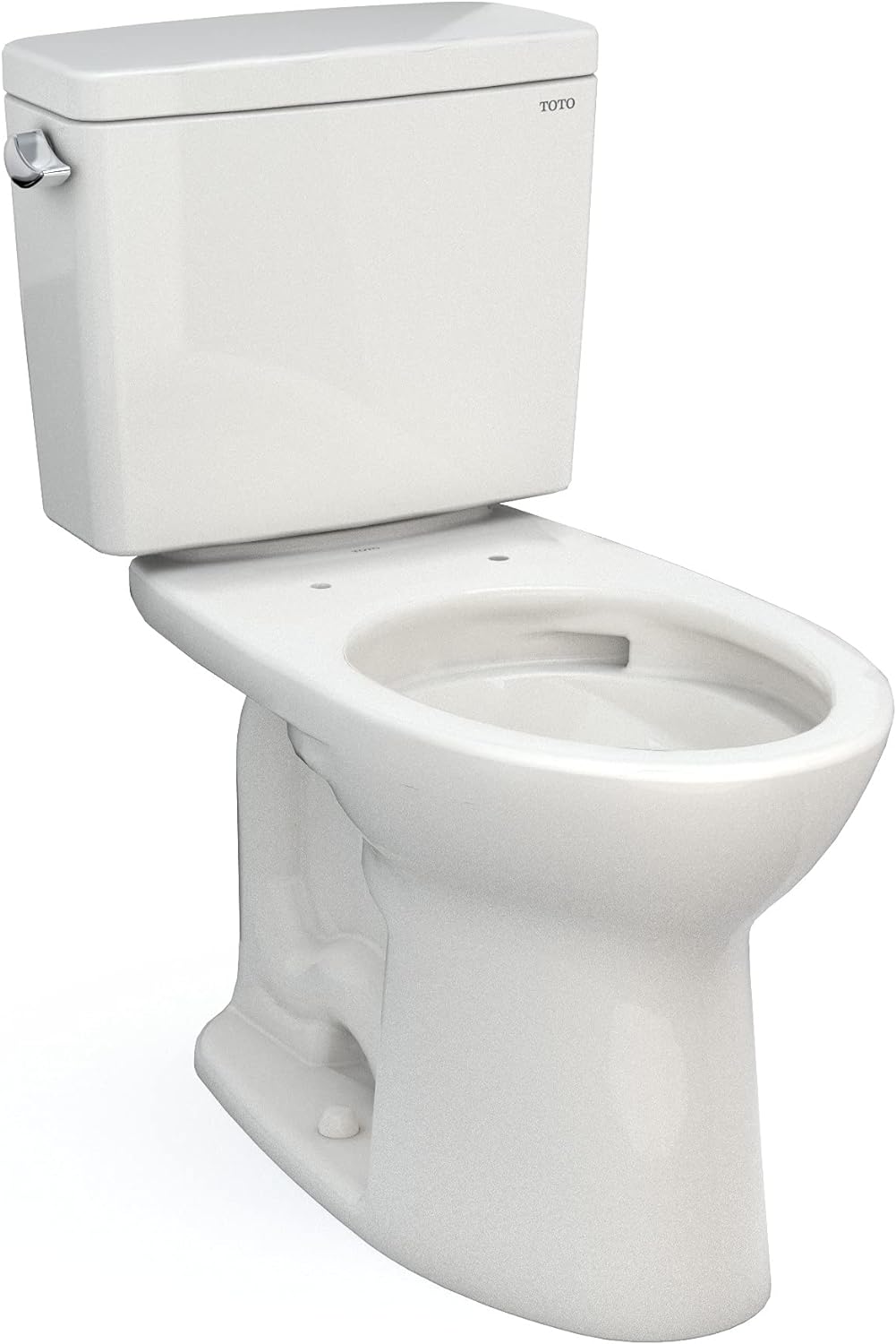 TOTO CST776CEG#11 Drake Two-Piece Elongated 1.28 GPF Tornado Flush Toilet with CeFiONtect, Colonial White