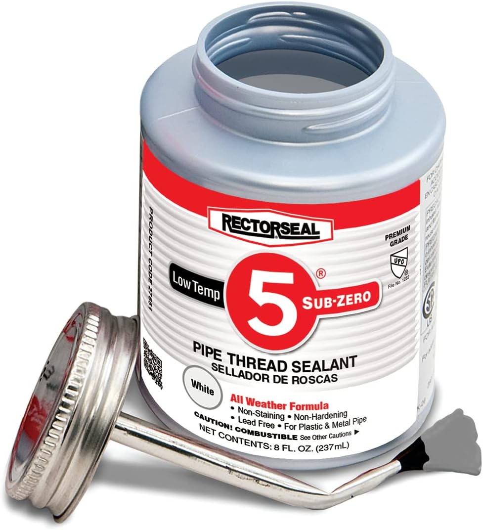 Rectorseal 27651 No. 5 Sub-Zero Pipe Thread Sealant Low Temperature 1/2 Pint