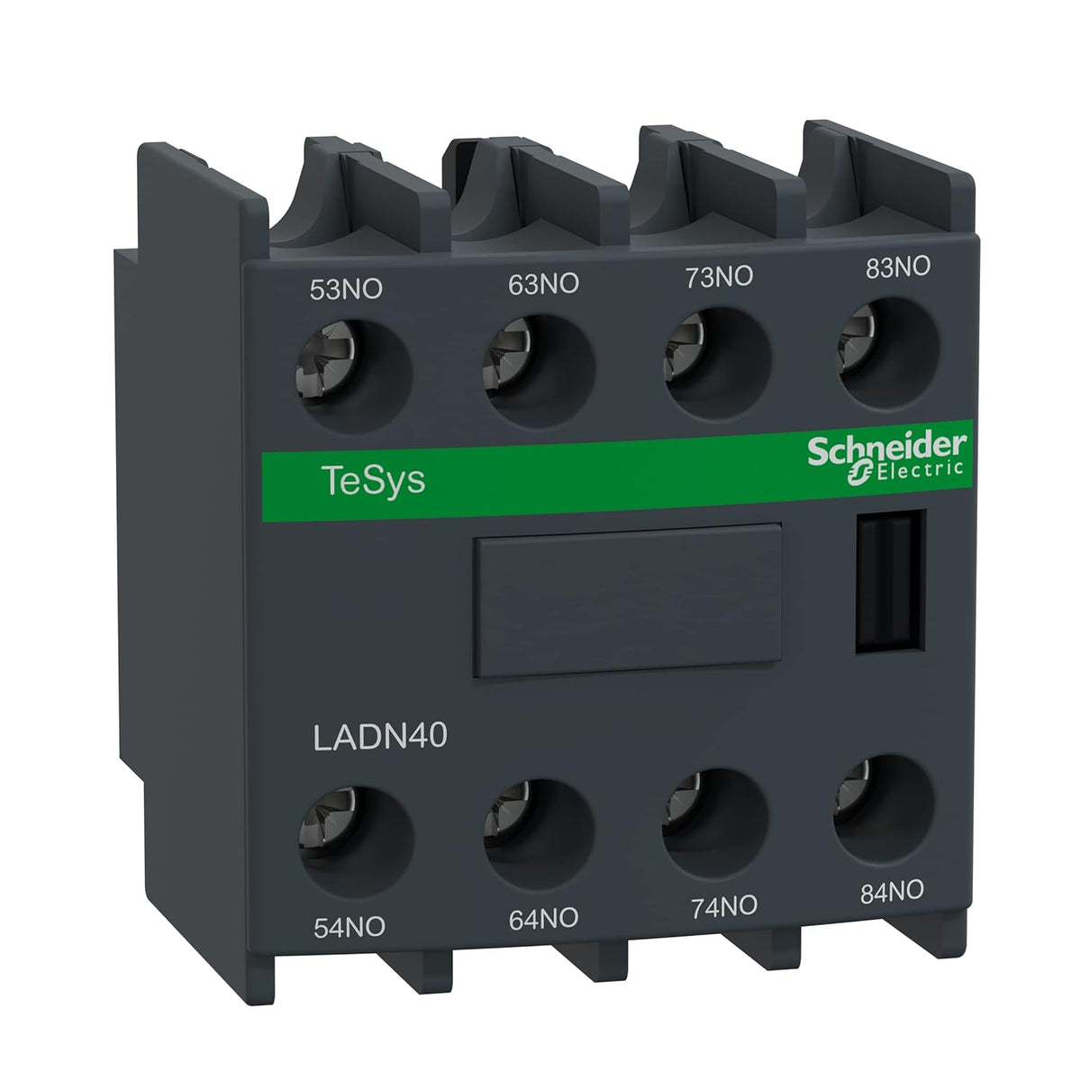 Schneider Electric LADN40 IEC Auxiliary Contact 690V 10 Amp 4NO Screw Clamp Terminal