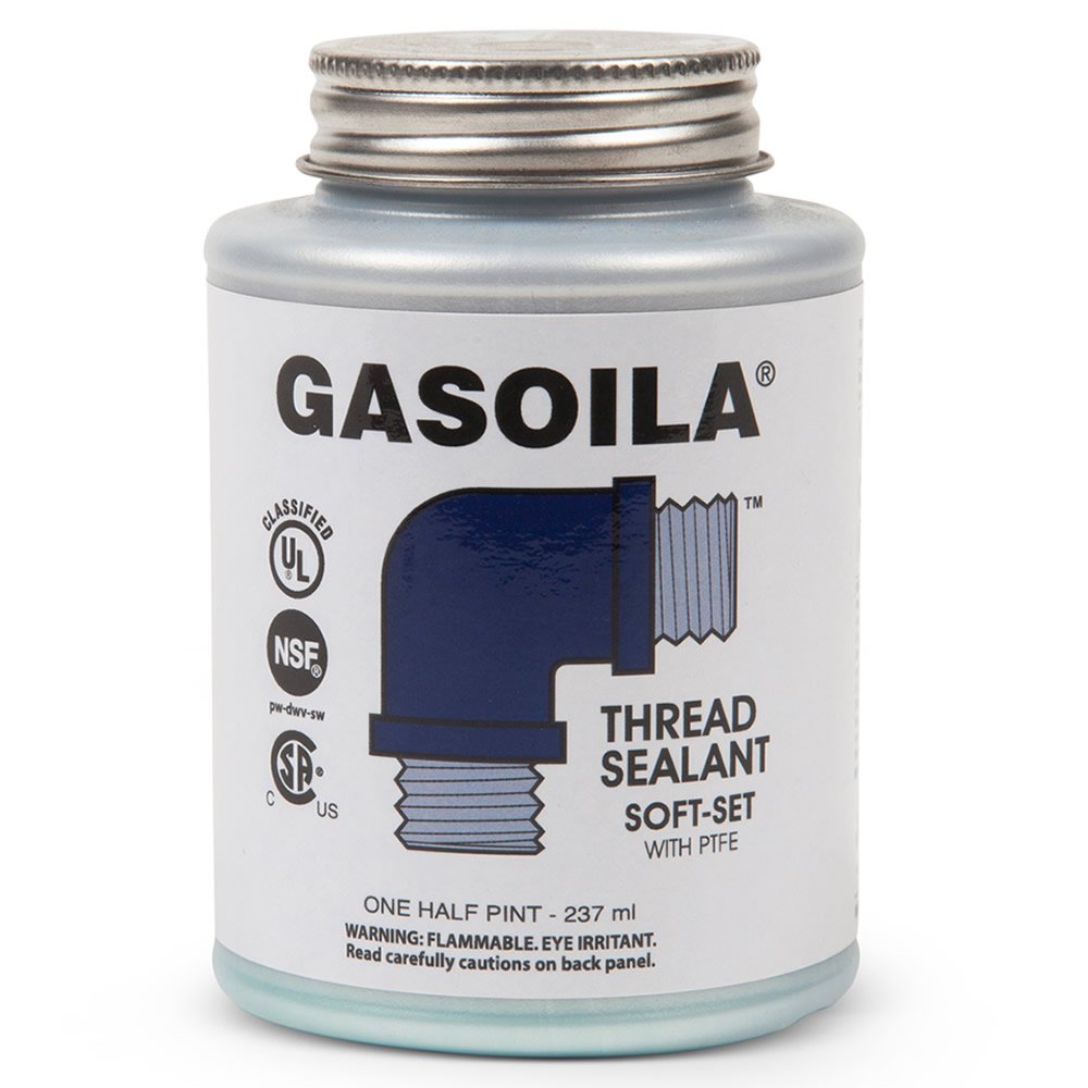 Gasoila SS08 Soft-Set Thread Sealant 1/2 Pint Brush Top