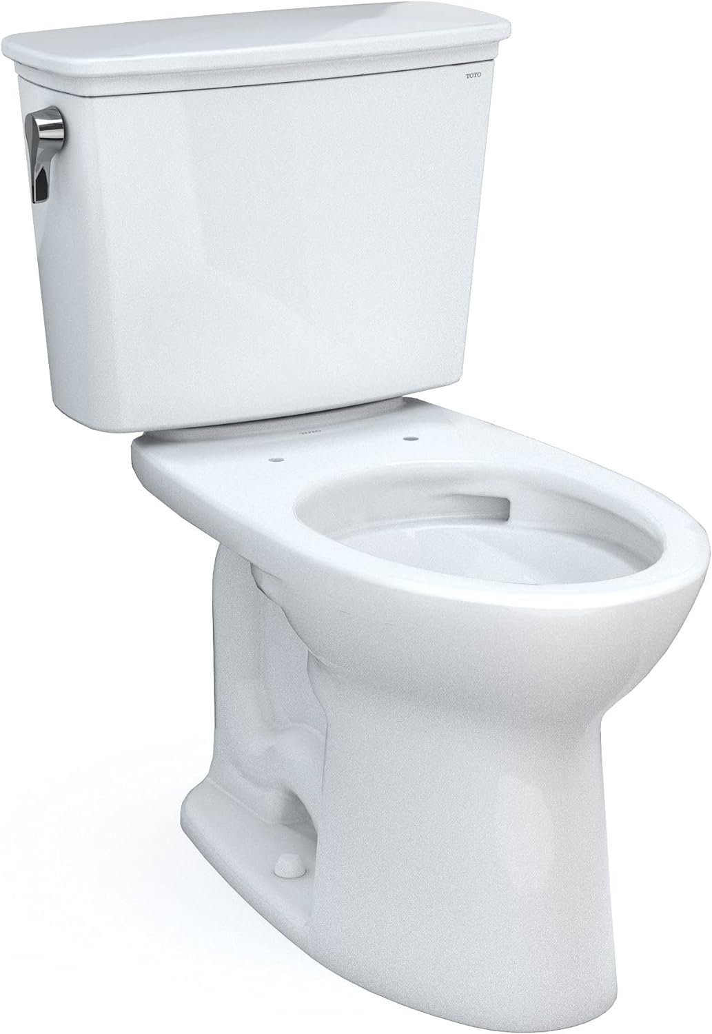 TOTO CST786CEFG.10#01 Drake Transitional Two-Piece Elongated 1.28 GPF Universal Height Tornado Flush Toilet with 10 Inch Rough-In