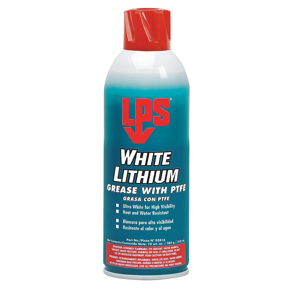 LPS 3816 White Lithium Grease with PTFE 16 oz Aerosol Can