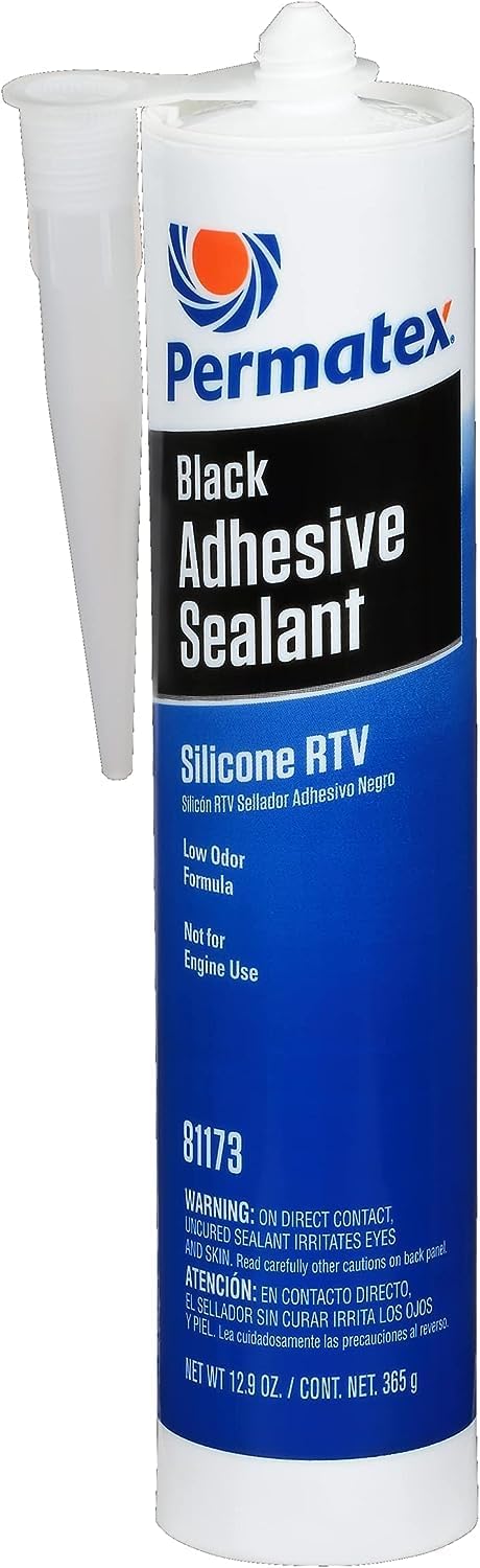 Permatex 81173 Black RTV Silicone Adhesive Sealant 12.9 oz Cartridge