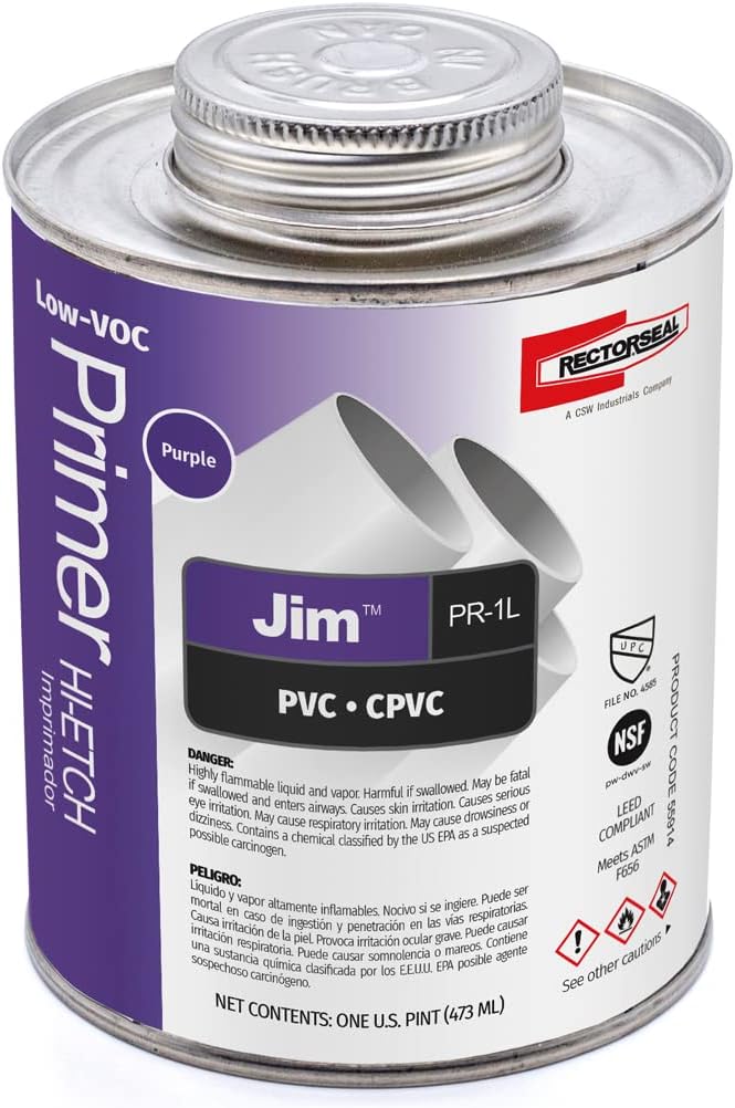 Rectorseal 55914 Jim PR-1L Purple Low Voc Hi-Etch Primer 16 Oz