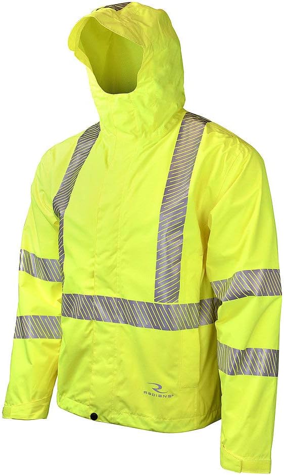 Radians RW11-3ZGR-3X Waterproof Lightweight Packable Raincoat