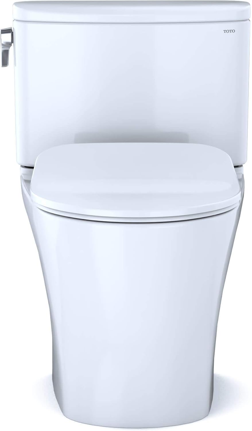 Toto MS442234CUFG#01 Nexus 1.0 GPF Two-Piece Elongated Chair Height Toilet with Tornado Flush Technology - Seat Included Cotton White