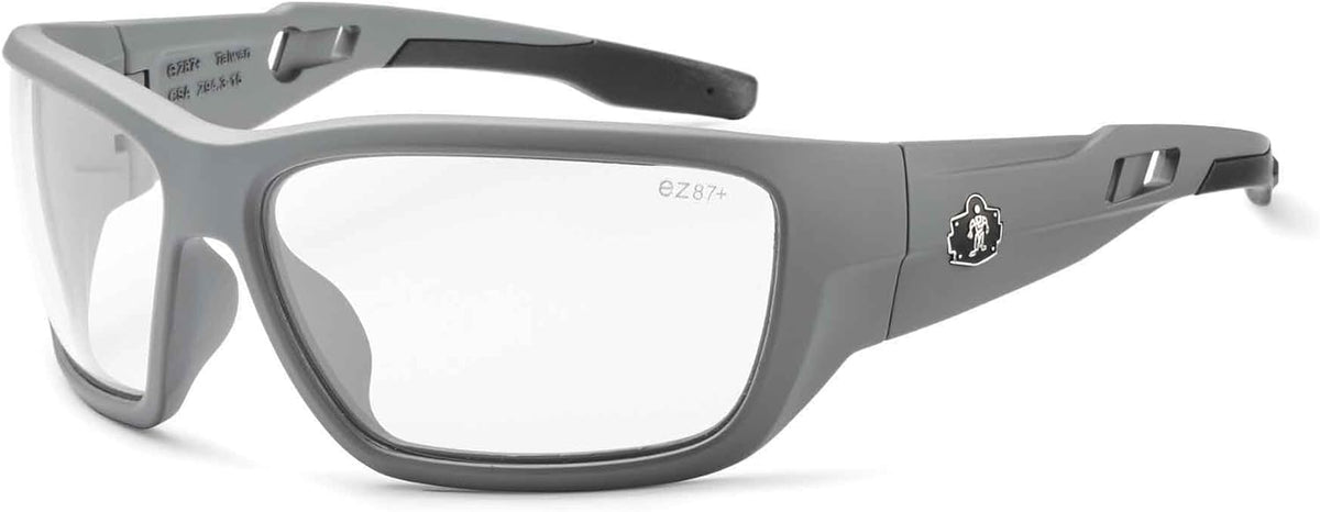 Ergodyne 57103 Baldr Anti-Fog Clear Lens Matte Gray Safety Glasses