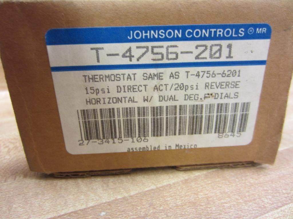 Johnson Controls T-4756-201 Pneumatic Thermostat 55 to 85 Degree F