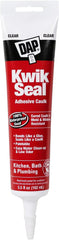 DAP 18001 Kwik Seal Kitchen and Bath Adhesive Caulk 5.5 Ounce Pack of 12