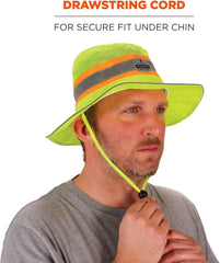 Ergodyne 23260 Hi-Vis Ranger Sun Hat Lime Large-X-Large