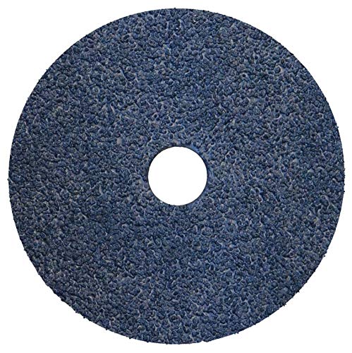 Weiler 59703 Tiger Zirconia Alumina Resin Fiber Sanding & Grinding Disc 5 Diameter 50 Grit 7/8 Arbor Hole