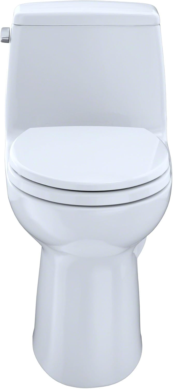 TOTO MS854114SG#01 Ultramax Elongated One Piece Toilet with Sanagloss Cotton White