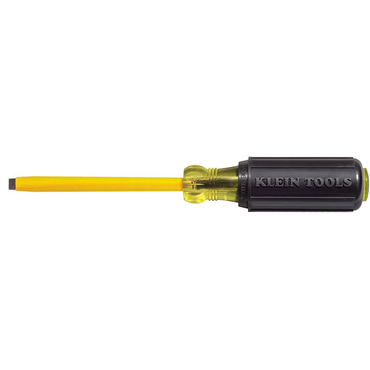 Klein 621-6 Coated 3/16-Inch Cabinet Tip Screwdriver, 6-Inch