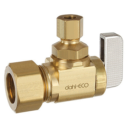 DAHL Dahl Valve 621-33-30 Supply Stop Mini-Ball Valve 5/8 OD Comp x 1/4 OD Comp