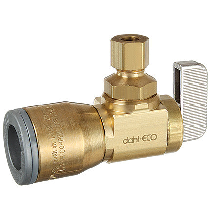 DAHL Dahl Valve 621-QG3-30 1/2 QUICK-GRIP x 1/4 OD Comp Supply Stop