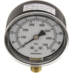 Pressure Gauge 2-1/2 0-100PSI A12424 for Toastmaster - See Middleby Marshall