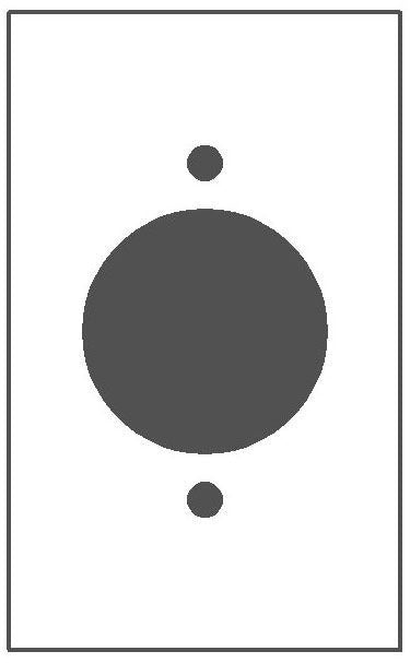 MULBERRY METAL PRODUCTS Mulberry Metal Products 99229 1-Gang TL Round Receptacle Wallplate 30A (Standard 4.5 x 2.75 in)
