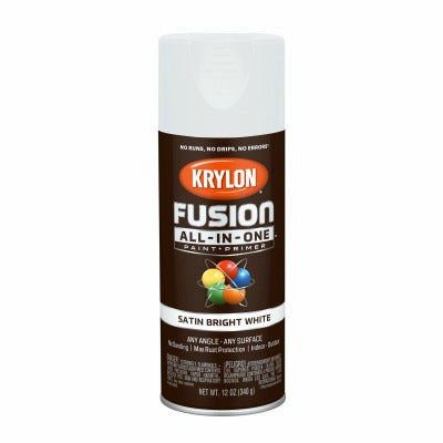 KRYLON Krylon K02734007 Satin Spray Paint Primer 12 Oz Bright White