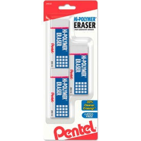 PENTEL Pentel ZEH10BP3-K6 Hi-polymer Eraser Medium White 3 Pack