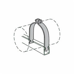 Anvil 2400360158 Fig As 1100As Rigid Conduit Clamp, 1/2 in Conduit, 650/100 lb Load, 0.84 in OD, 304 Stainless Steel