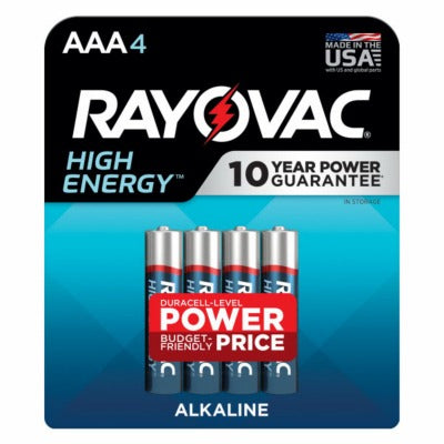 RAYOVAC Rayovac 824-4K Aaa Alkaline Battery 4 Pack