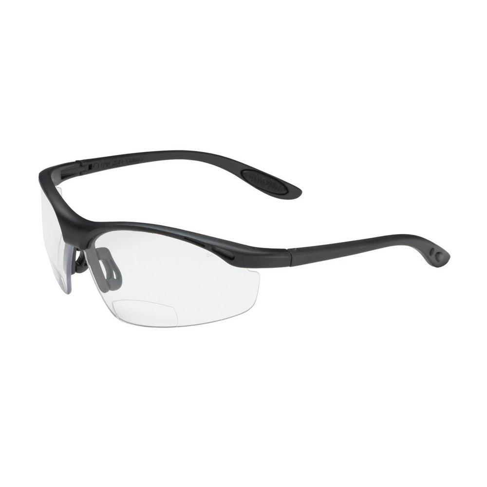 PIP 250-25-0020 Zenon Z12 2 Diopter Anti-Scratch Coating Semi-Rimless Safety Glasses with Clear Lens