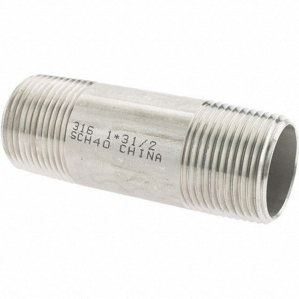 VALUE COLLECTION Value Collection 6BN1*31/2 Ss Pipe Nipple 1 in Sch 40 316L