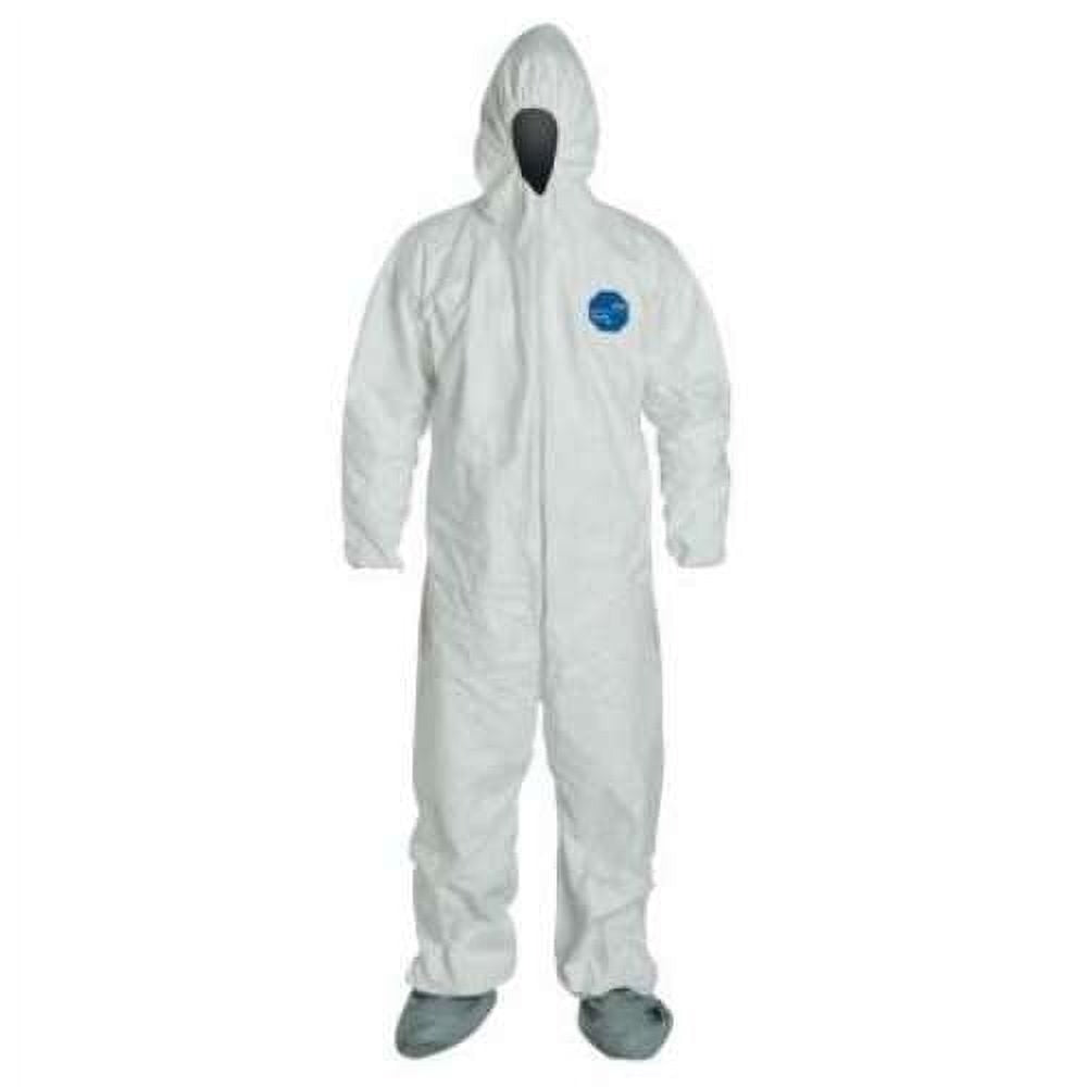 DUPONT Dupont TY121SWHXL0025NS Tyvek Coveralls With Attached Boots X-Large 25 Pack