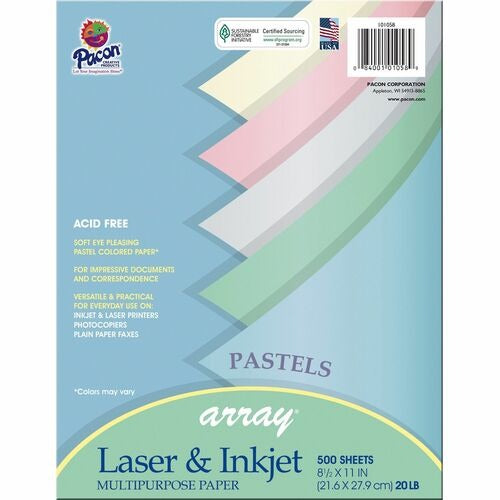PACON Pacon PAC101058 Pastel Bond Paper 20 Lb Ream 500
