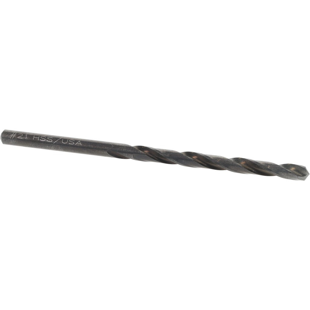 TITAN USA Titan Usa CD44221 Jobber Drill Bit No. 21 Hss Black Oxide