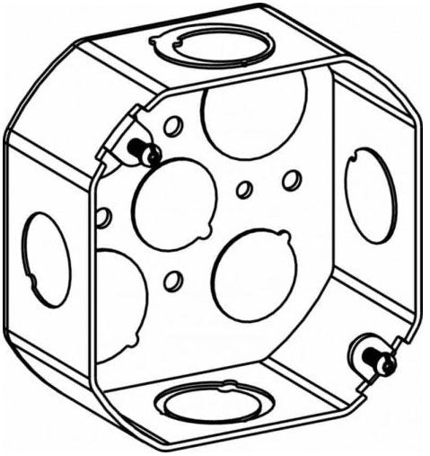 ORBIT Orbit 4RB-MKO Octagon Steel Switch Box 1-1/2 Deep (4 inch)