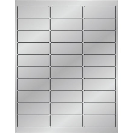 BSC PREFERRED Bsc Preferred LL210SR Silver Laser Labels 3000/case