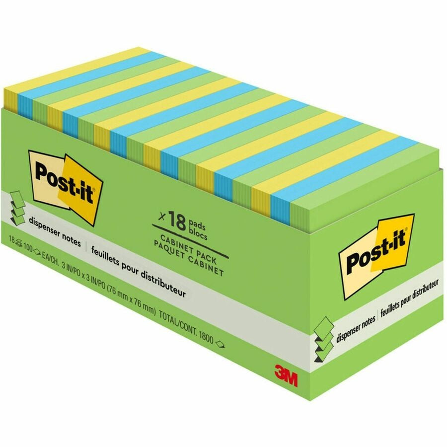 3M 3M MMMR33018AUCP Ultra Pop-Up Note Refills 3 x 3 (18 x 100-Sheet Pads) R33018AUCP