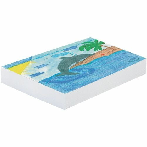 PACON Pacon PAC3411 White Newsprint Paper 18x24 Ream 500