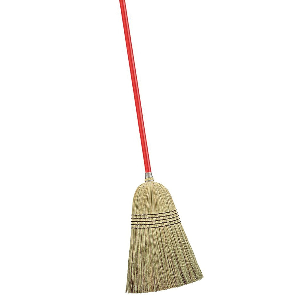 LIBMAN Libman 502 Janitor Corn Broom 57 In Handle 14 In Sweep