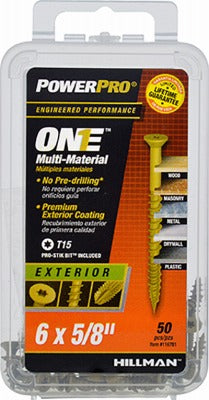 HILLMAN Hillman Fasteners 116781 Exterior Screw 50 Pack