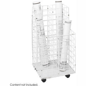 SAFCO Safco Products 3084 Wire Roll File 4 Compartment White