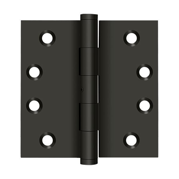 DELTANA Deltana DSB410B Square Door Hinge 4x4 Oil Rubbed Bronze