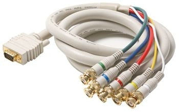 Generic / Unbranded 253-812iv Vga to 5 Bnc Male Component Video Cable 12 Ft