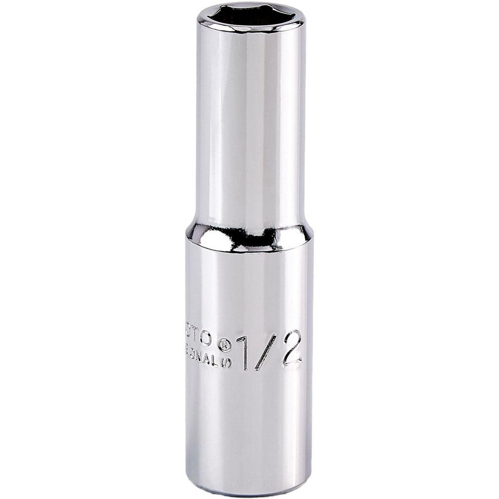 PROTO Proto J5316H Deep Hand Socket 1/2 in 6-point Chrome