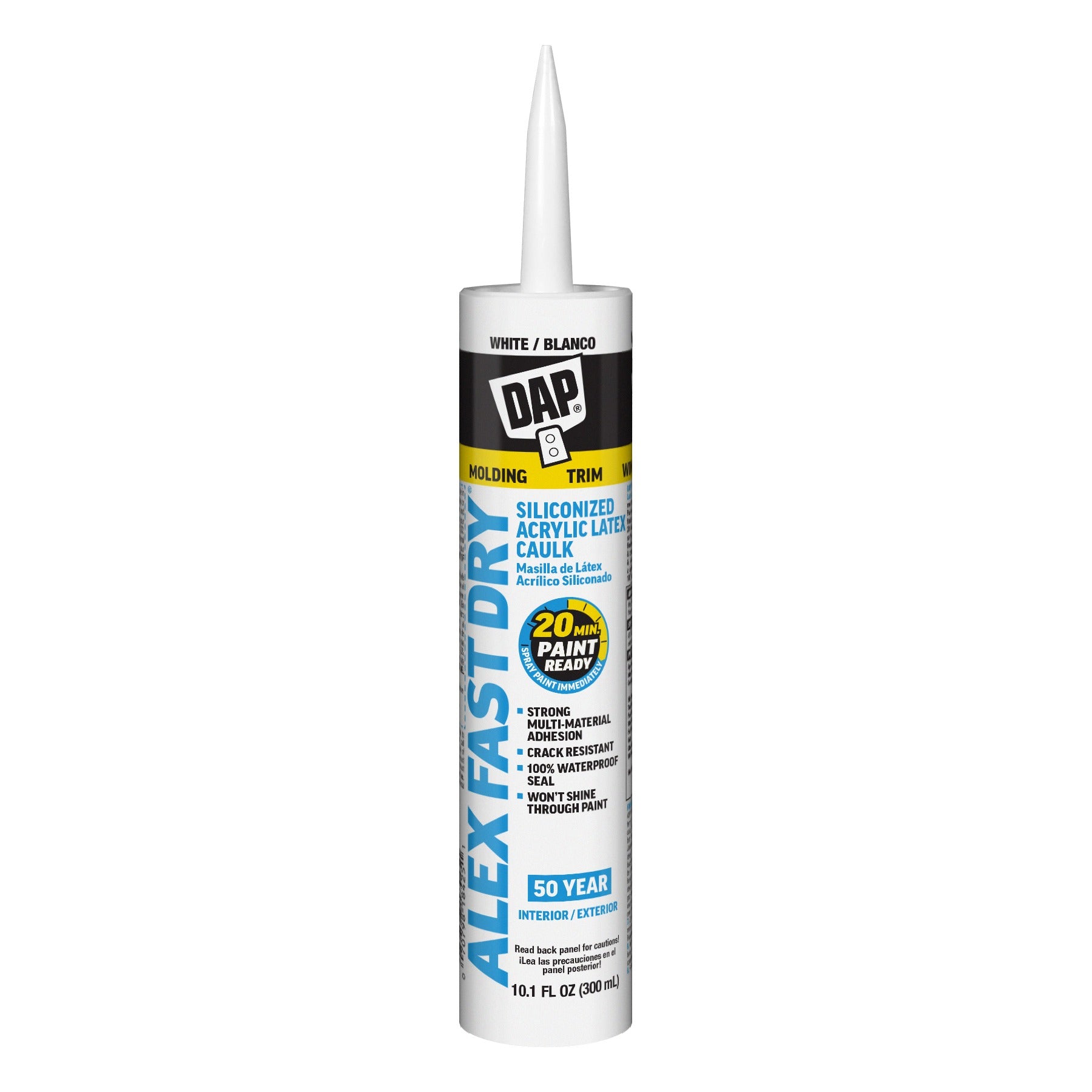 DAP Dap 7079818425 Alex Fast Dry Acrylic Latex Caulk 10.1 oz