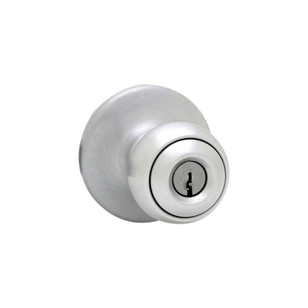 KWIKSET Kwikset 400P-26D Polo Knob Entry Lock Satin Chrome