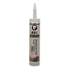 Red Devil 0826/OI 100 Percent Silicone Sealant 10.1 oz Cartridge Clear Pack of 12