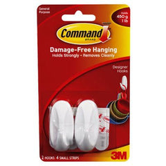 True Value 17082 Command 2-Ct. Small Designer Hook