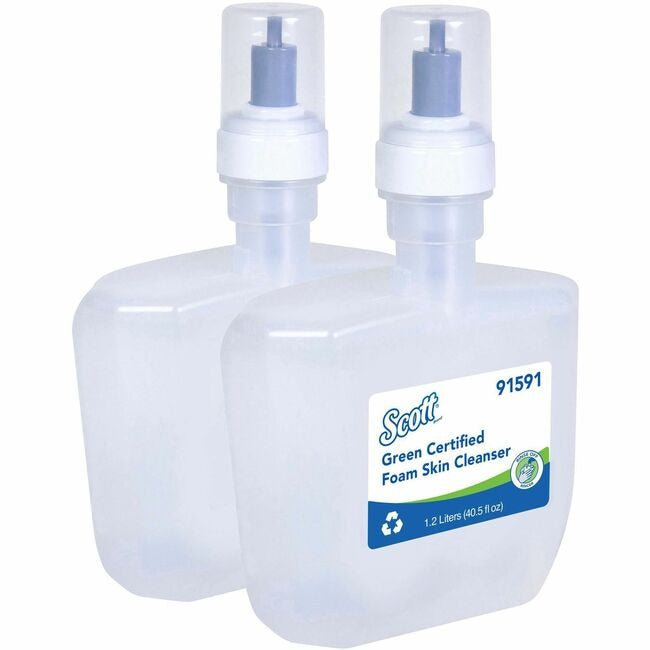 KIMBERLY-CLARK Kimberly-Clark KCC91591 Scott Green Certified Foam Hand Soap 1.27 Quart 2/Carton
