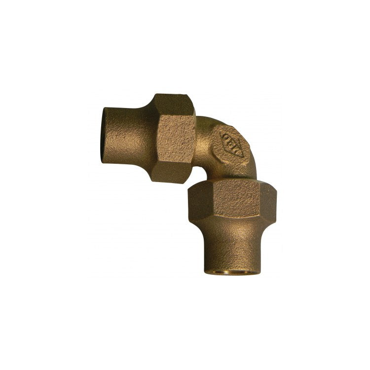 AY McDonald 74761-1 Elbow 90 Degree Coupling 1 Inch Lead Free Brass Copper Flare