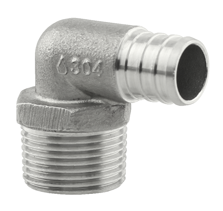 PLUMBEEZE Plumbeeze PE-PS-ME05 Pex x MPT 90Â° Elbow 1/2 in